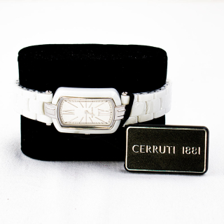 Cerruti 1881 Koktejlové luxusní dámské hodinky s keramickým náramkem